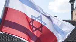 Flagi na zgliszczach - smutny symbol relacji polsko-żydowskich - miniaturka